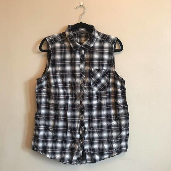 Harley Davidson M cotton plaid vest motorcycle - Picture 5 of 7